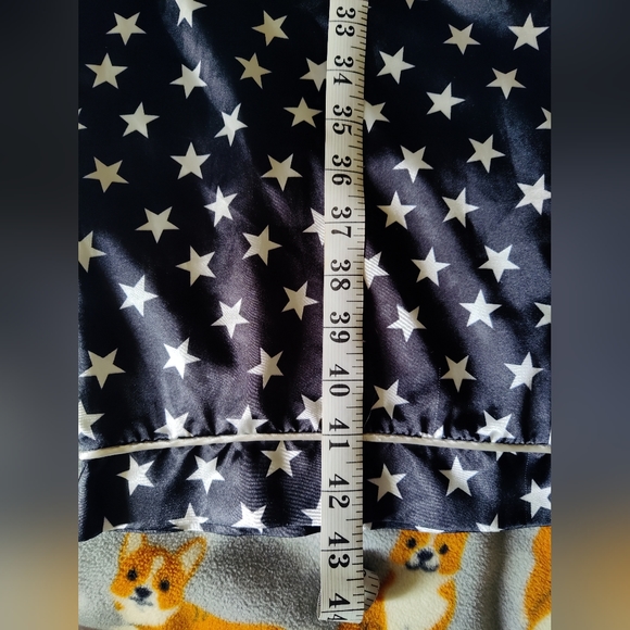 Nasty Gal B/W Star Satin Pants - Picture 4 of 6